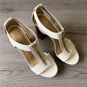 Berkley Mid Platform T-Strap Sandals- MICHAEL Michael Kors